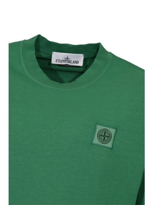 T-shirt 2100030 in jersey di cotone organico pettinato Malachite STONE ISLAND | 2100030S0115V005H